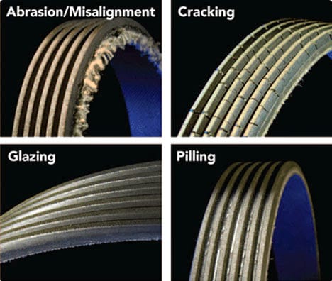 What causes a 2025 serpentine belt to break